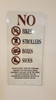 building sign No Storage in Hallway   (NYC code 1027.4.5 Personal Property,WHITE )-El blanco Line