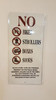 Compliance sign No Storage in Hallway   (NYC code 1027.4.5 Personal Property,WHITE )-El blanco Line