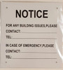 NOTICE OF BUILDING ISSUES HPD SIGN