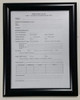 FIRE SAFETY PLAN FRAME - BLACK (STANDARD - ALUMINUM 8.5 x 11 )