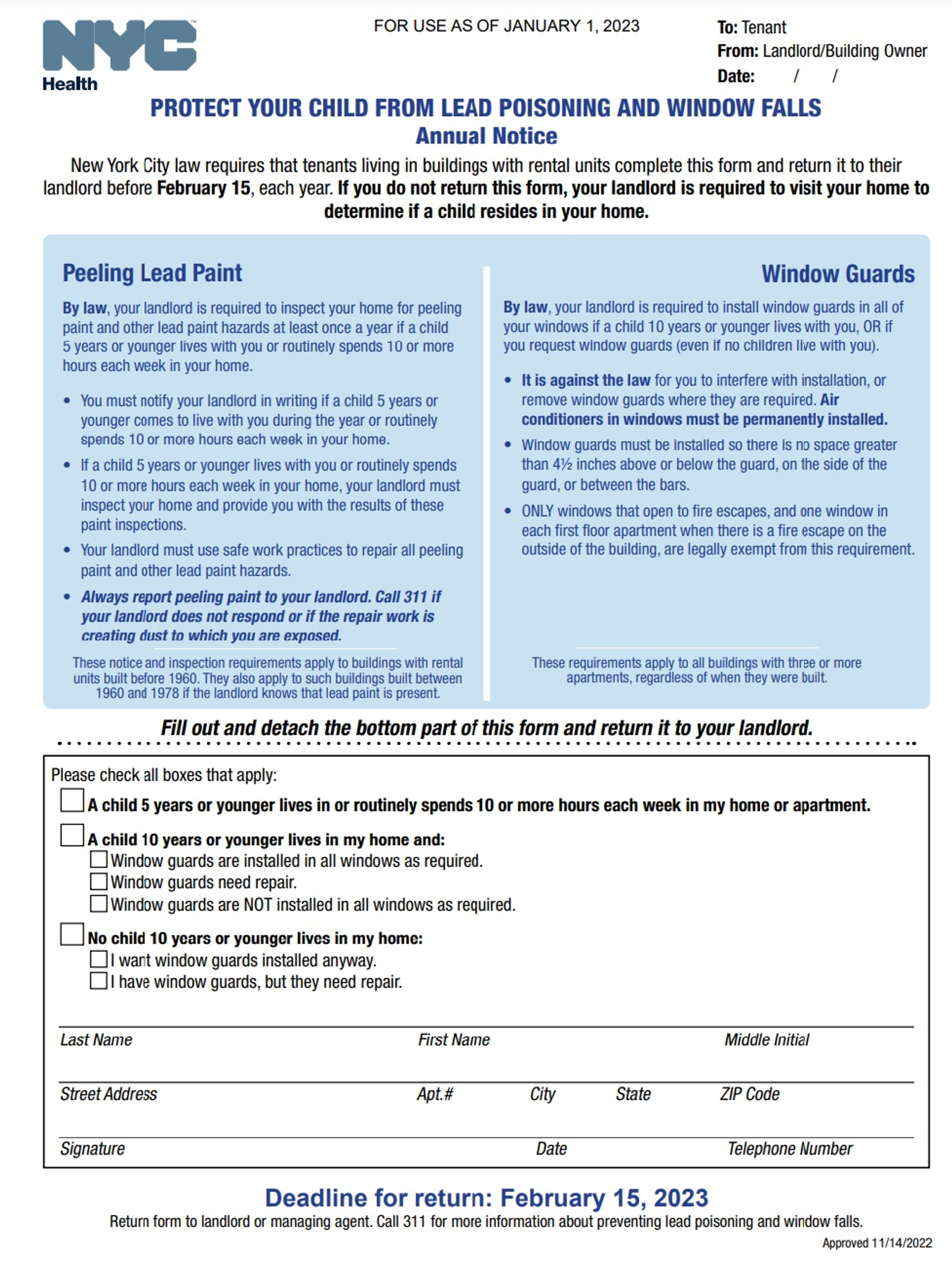 BedBug Annual filing Online step by step Instruction