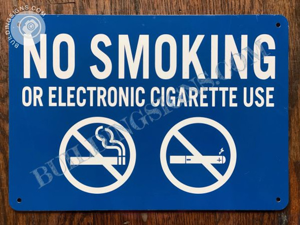 NO SMOKING OR ELECTRONIC CIGARETTE USE SIGN