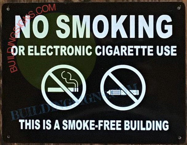NYC Smoke free Act  SIGN "No Smoking or Electric cigarette Use SIGN