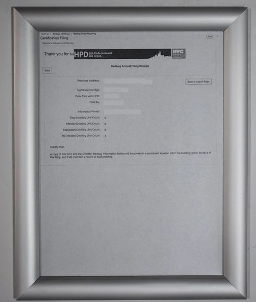 RECEIPT FRAME for Building