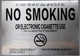 NYC Smoke free Act  SIGN "No Smoking or Electric cigarette Use" - to report violations of the law call 311 or visit NYC.GOV/Health SIGN