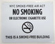 NEW YORK NO SMOKING SIGN