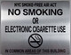 NYC Smoke free Act   SIGNAGE "No Smoking or Electronic cigarette Use IN COMMON AREAS OF THIS BUILDING    SIGNAGE