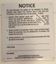 Sign Post gas leak notice HMC § 27-2005--El blanco Line