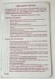 Sign DOOR FIRE SAFETY NOTICE   AGE - FIREPROOF BUILDING  AGE