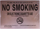 NO SMOKING OR ELECTRONIC CIGARETTE USE SIGN (ALUMINUM SIGNS 8.5X9) (ref012023)