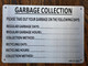 GARBAGE COLLECTION   AGE- BRUSHED ALUMINUM BACKGROUND