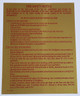 Fire Safety Notice: Non Fire Proof Building SIGN GOLD ALUMINUM