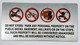 DO NOT STORE PERSONAL PROPERTY ON THE PUBLIC SPACES SIGN (ALUMINUM SIGNS 5X10) (ref012023)