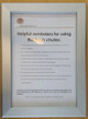 Compliance sign Lobby Notice FRAME (Heavy Duty)-The pennello d'argento line