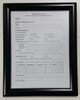 FIRE SAFETY PLAN FRAME - BLACK (STANDARD - ALUMINUM 8.5 x 11 )