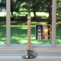 Williamsburg Cordless Window Candle with Brushed Nickel Finish, Ivory Taper Brighter Than Electric 