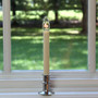 Cordless Window Candle with Brushed Nickel Finish Adjustable-Height