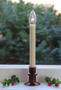 Adjustable Slim Base Window Hugger Candles with Remote - Bronze Set of 2