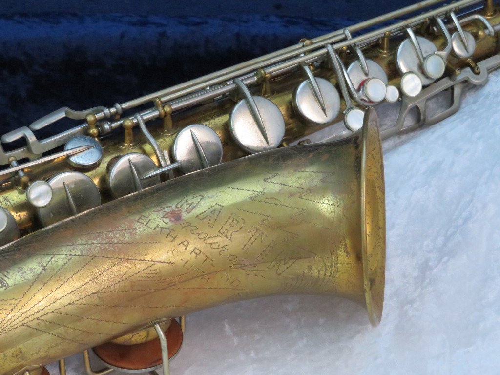 Martin Handcraft Committee Tenor Saxophone with Art Deco Skyline