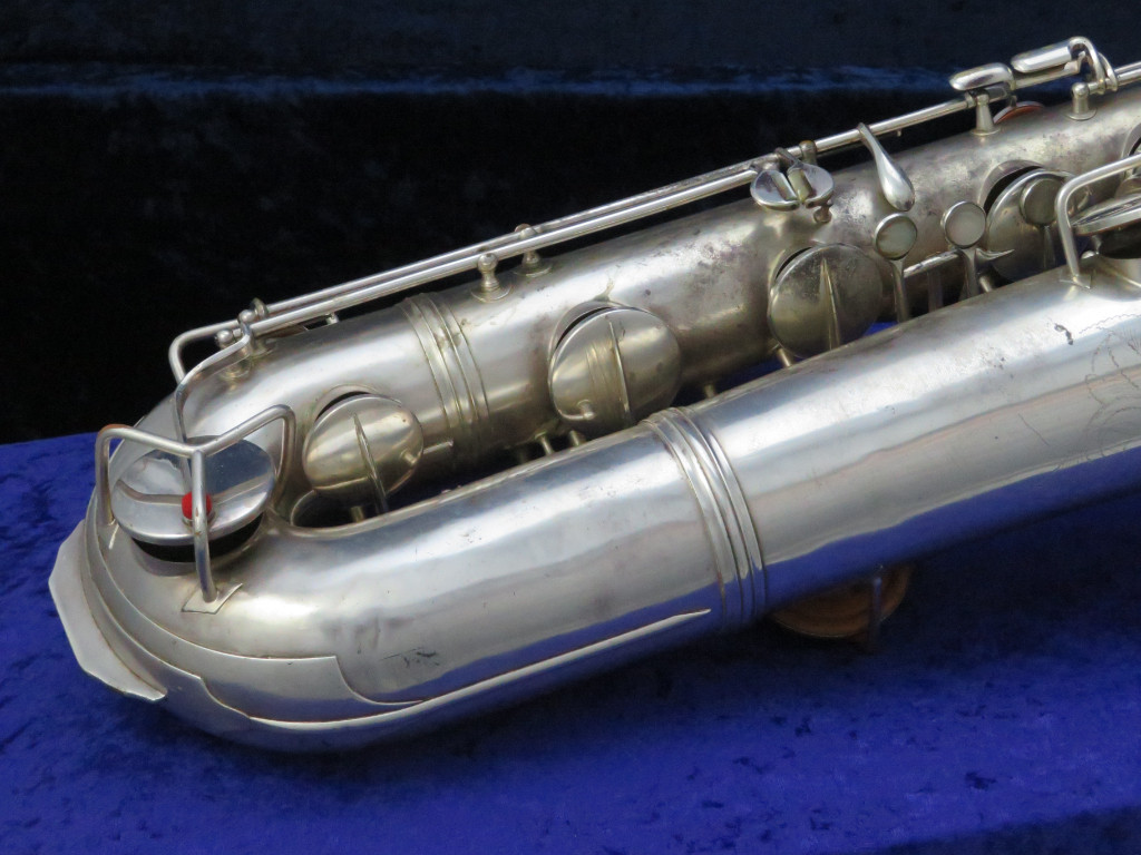 C.G. Conn New Wonder I Silver Baritone Saxophone 1918 Serial