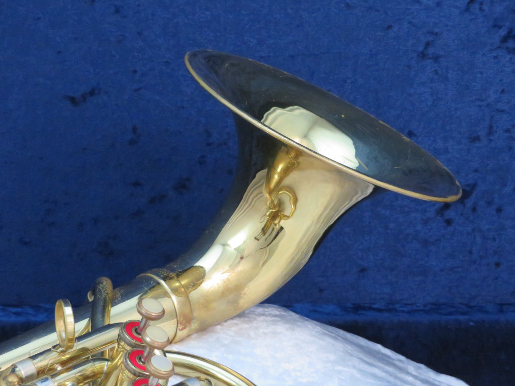 Olds Ambassador 3 Valve F Bell Front Alto Horn 1960's Serial