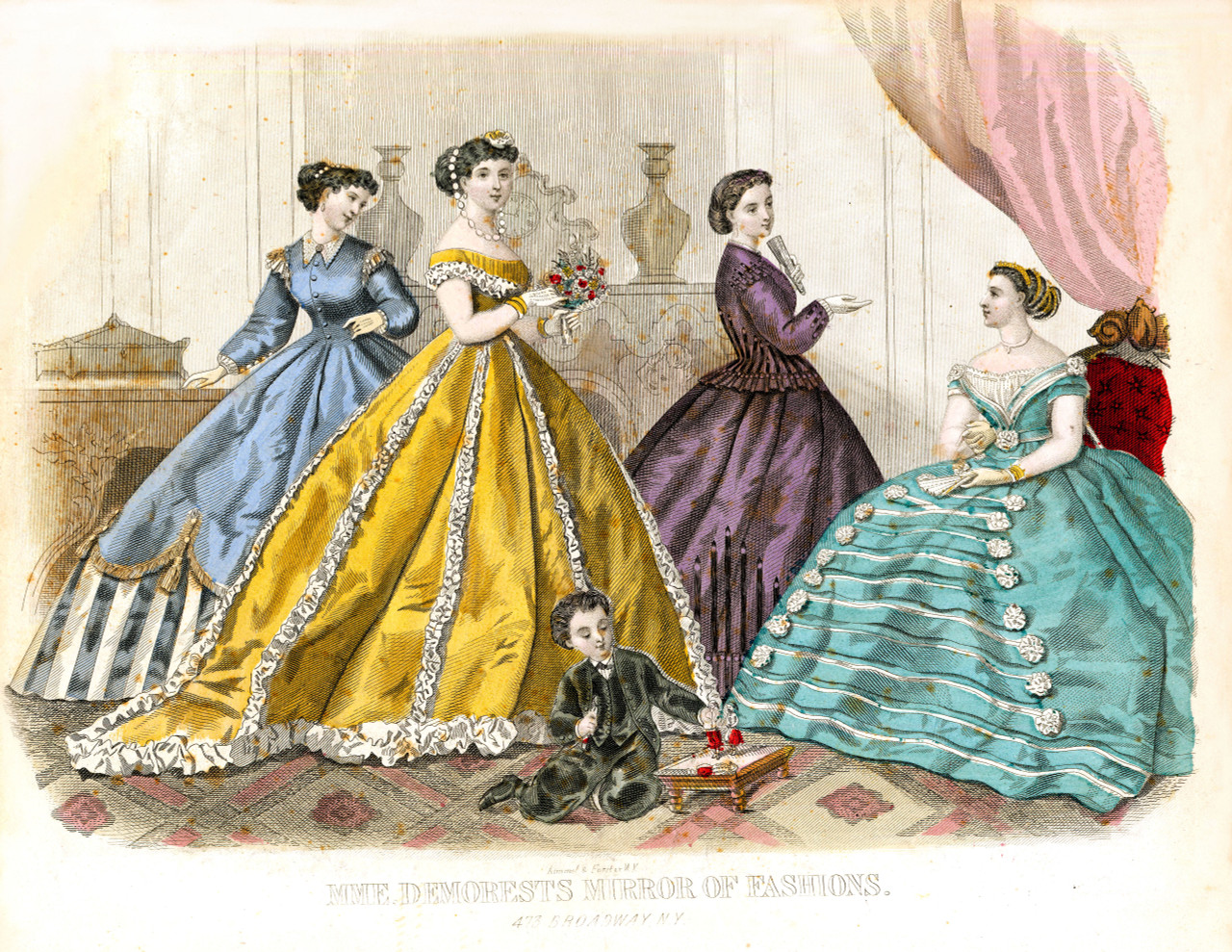Make/Sell SUPER SIZED Victorian Fashion Prints - Restored V. Hi-Res. A3 ...