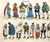 Giant 200 Antique Paper Toy Theatre CHARACTERS IMAGE SHEETS