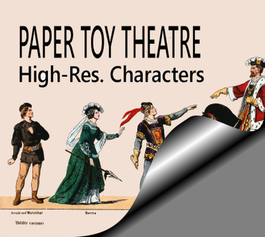 Stage Paper Model PAPER MODEL THEATRE Printable Hi-Res Characters Download