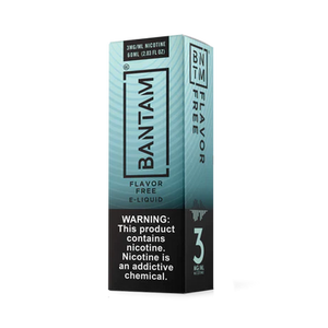 Flavor Free | Bantam 60ml Nicotine E-liquid Flavor Free | Bantam 60ml Nicotine E-liquid