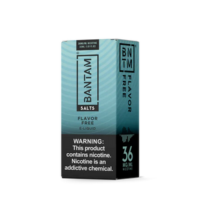 Flavor Free | Bantam 30ml Nicotine Salt E-liquid Flavor Free | Bantam 30ml Nicotine Salt E-liquid