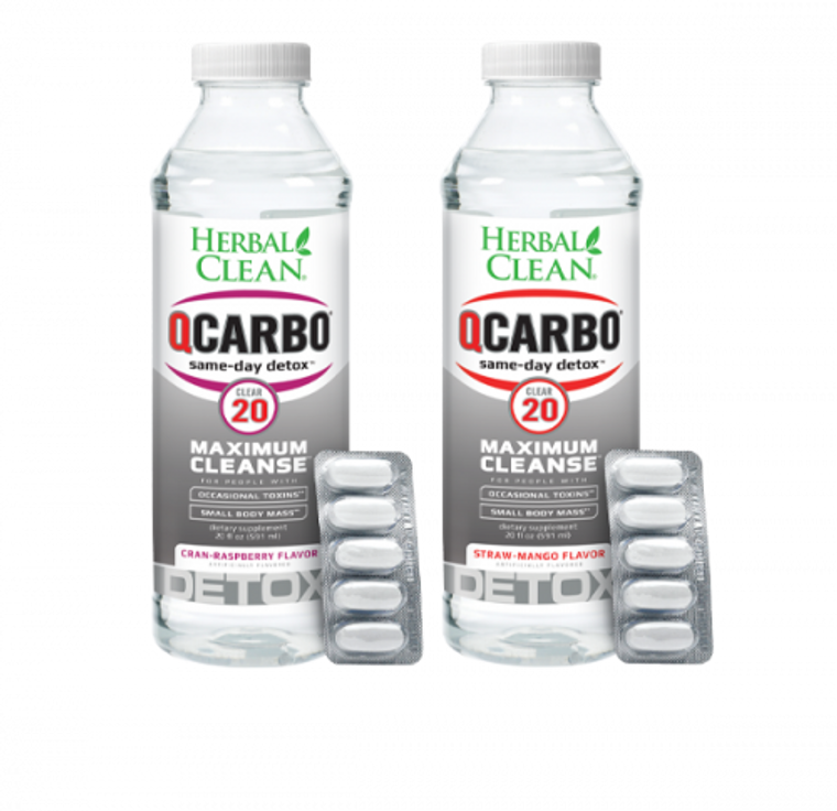 QCarbo 20oz Clear Maximum Cleanse by Deliver My Vapes in Atlanta