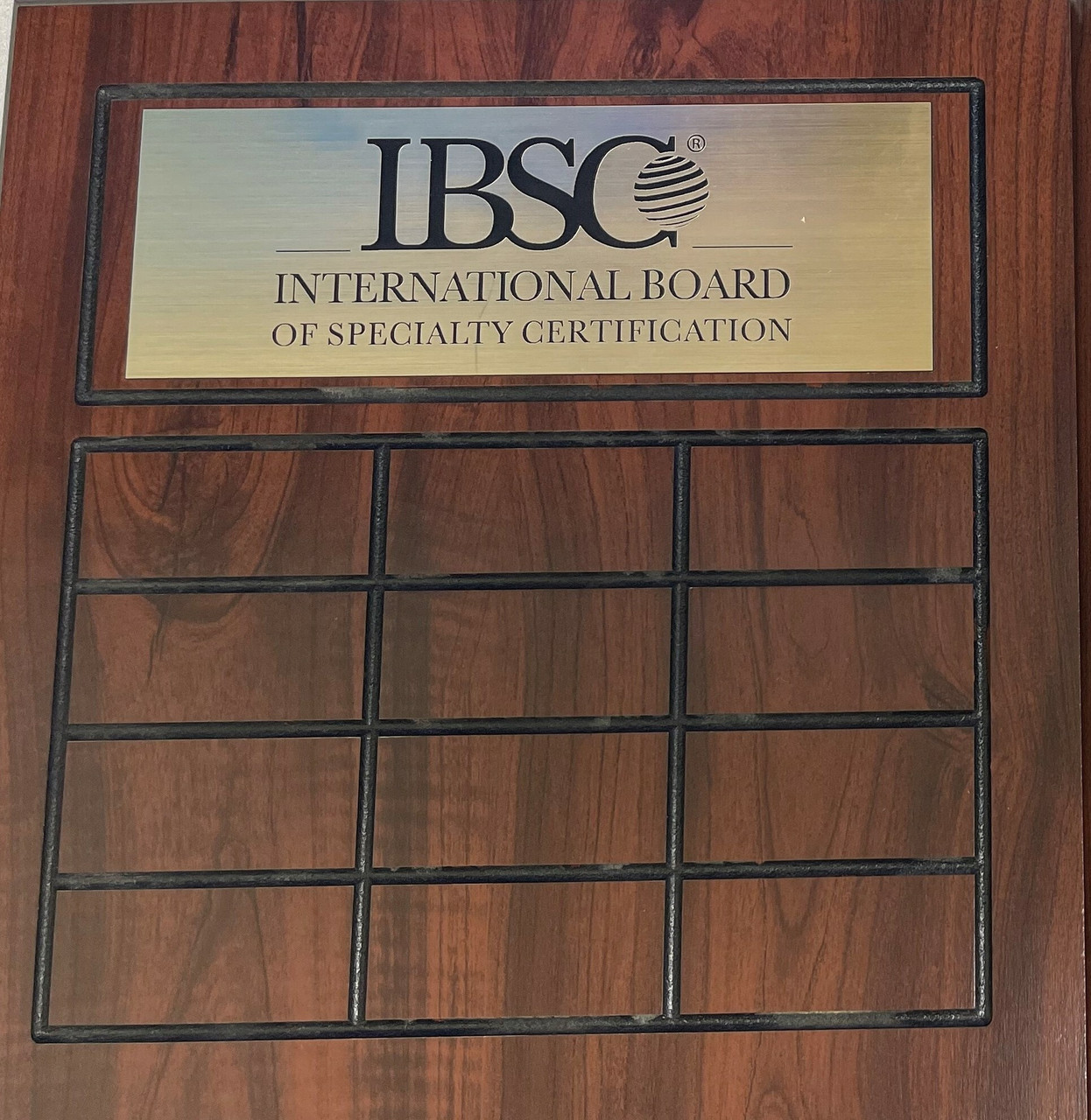 Certification Recognition Plaques