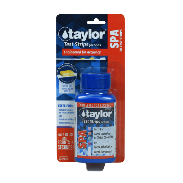 Taylor Spa Test Strips BROMINE 4-Way - 50ct