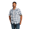 Ariat - Men's - Haye Retro Fit Shirt in Vanilla Ice. Style 10039274