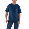 Carhartt Men's LF HW SS Pocket T-Shirt K87 Cobalt Blue