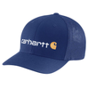 Carhartt - Men's - Rugged Flex® Fitted Canvas Mesh-Back Logo Graphic Cap - Scout Blue