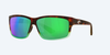 Costa Del Mar CUT Sunglasses with Matte Tortuga Fade and Green Mirror Polarized Polycarbonate 580P Lenses. UT 77 OGMP