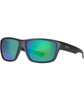 HUK Spar Sunglasses - Matte Black / Polarized Green Mirror Lenses E0000245-004