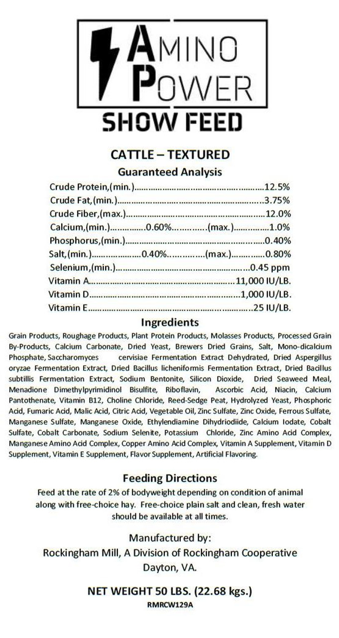 Amino Power Show Cattle Feed 50#