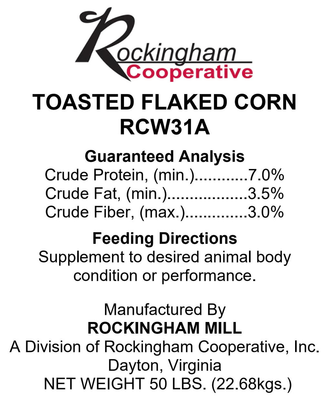 RMRCW31A - Toasted Flaked Corn 50#