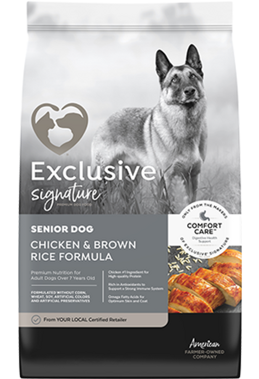 Exclusive Signature Senior Dog Chicken and Brown Rice 30#