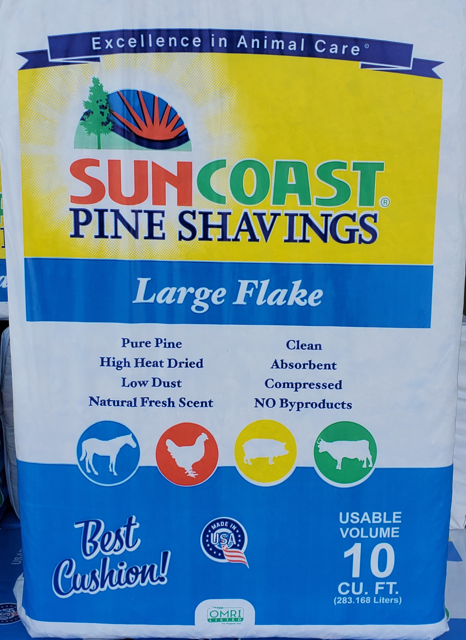 Suncoast® Large Flake Pine Shavings