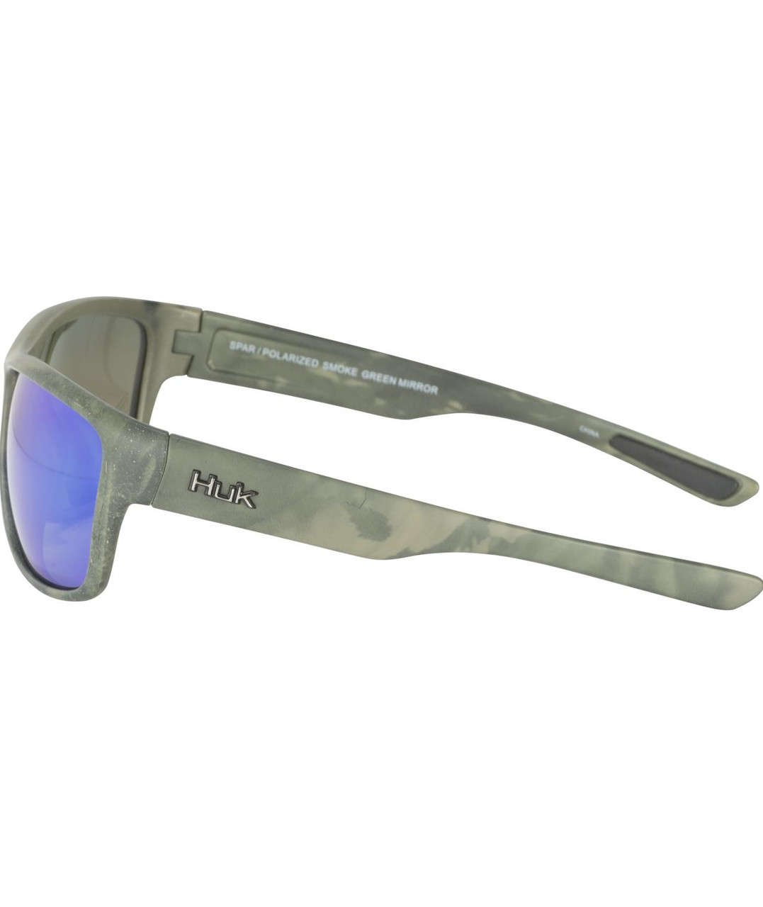 HUK Spar Sunglasses Southern Tier Subphantis Camo with Green Mirror Polarized Lenses E0000245-301