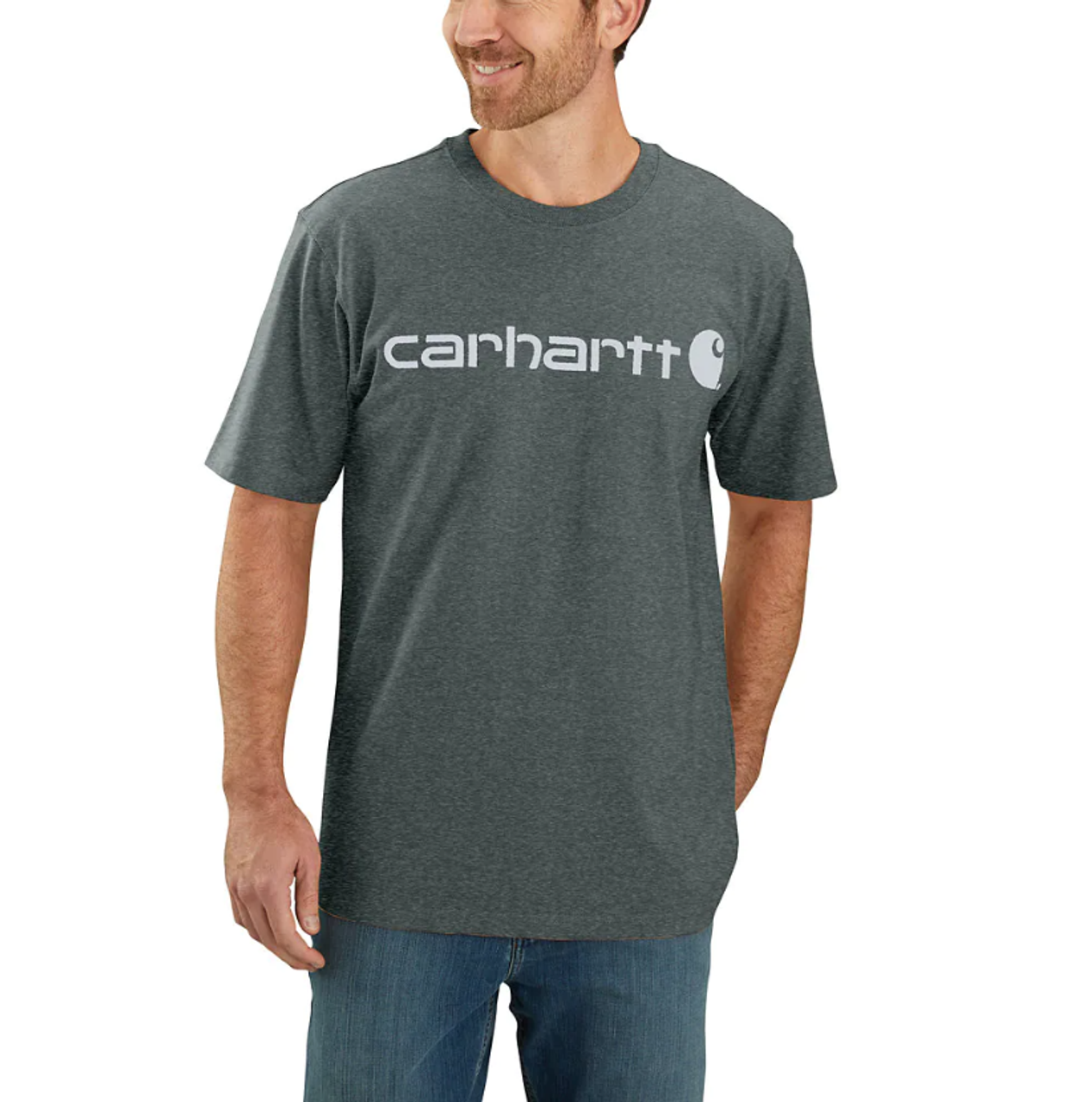 Carhartt Cotton Loose Fit Heavyweight Short-Sleeve Logo Graphic T