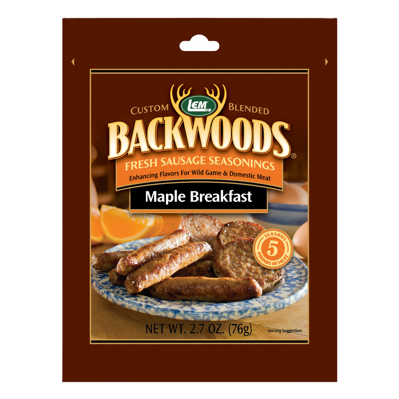 LEM® Backwoods® Maple Breakfast Sausage Seasoning Mix
5 lb Meat