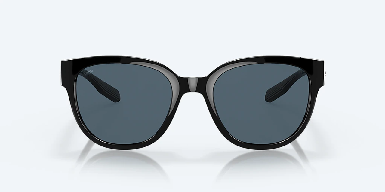 Costa Del Mar Salina Sunglasses in Black frames with Gray Polarized Polycarbonate 580P UV protection lenses. 6S9051 905103 53-20