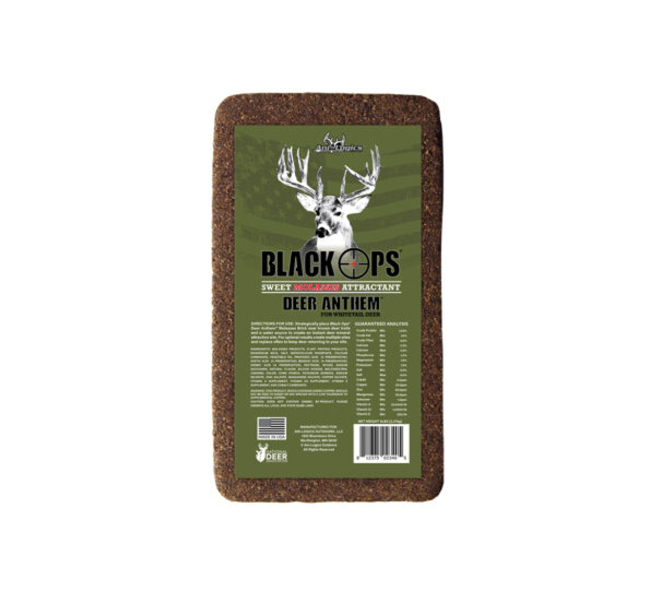 Ani Logics Black Ops Deer Anthem Molasses Brick 5lbs