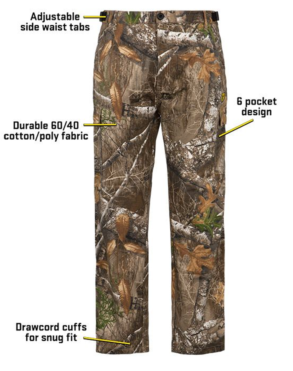 Blocker Outdoors - Shield Series - Fused Cotton Pant - 1060120 - Realtree Edge - Front_2