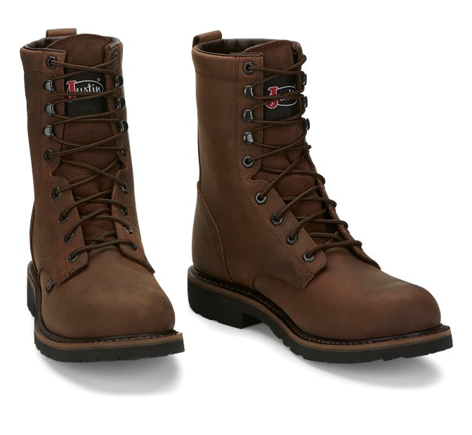 Justin Men's Drywall Lace Up Waterproof Steel Toe Boots