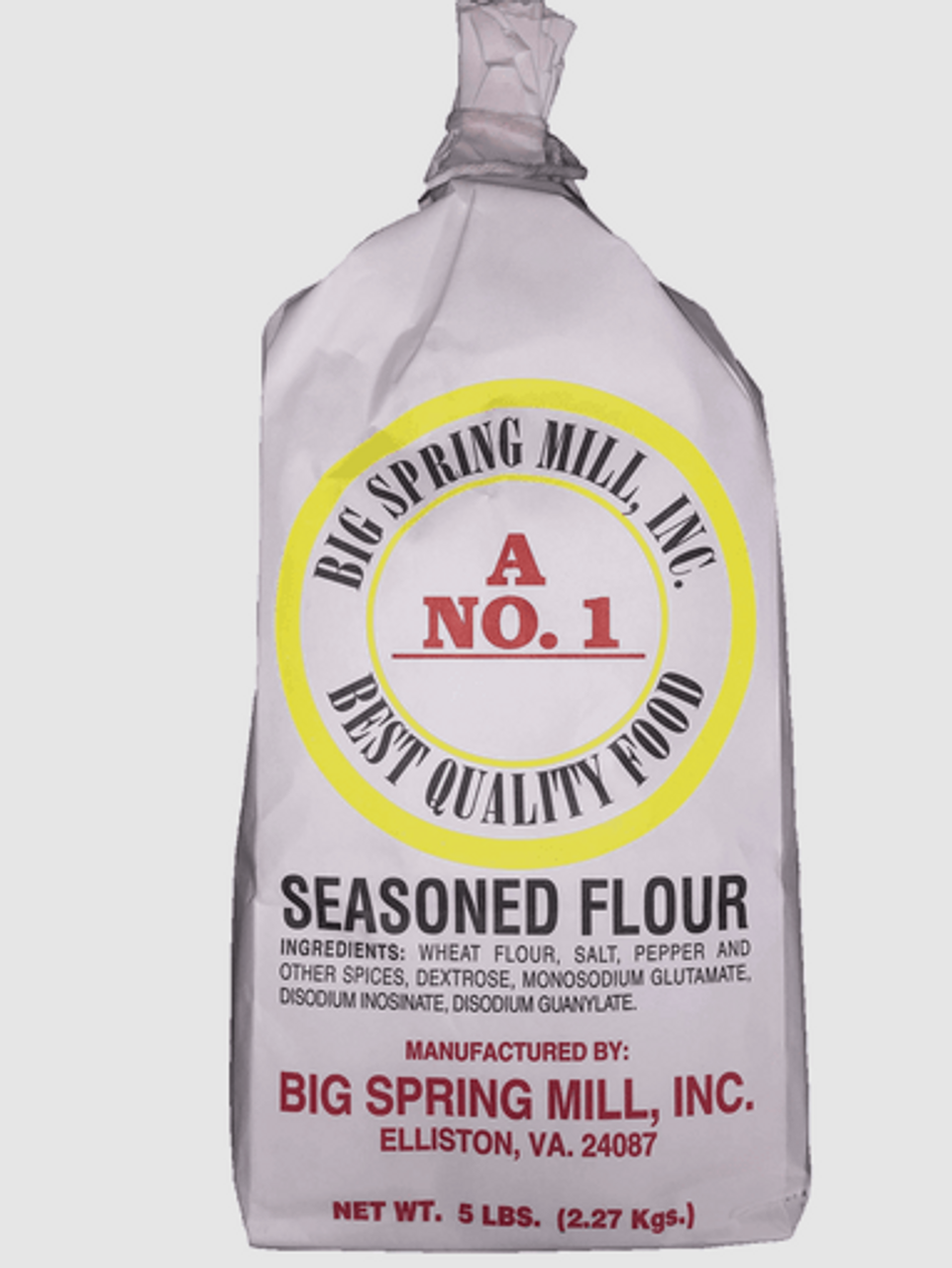 Virginia's Best Self Rising Seasoned Flour from Big Spring Mill in Ellison, VA.